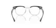 Clear Lenses, Polished Black On Transparent Frame