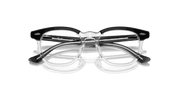 Clear Lenses, Polished Black On Transparent Frame