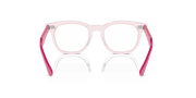 Clear Lenses, Polished Transparent Pink Frame