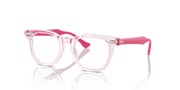 Clear Lenses, Polished Transparent Pink Frame