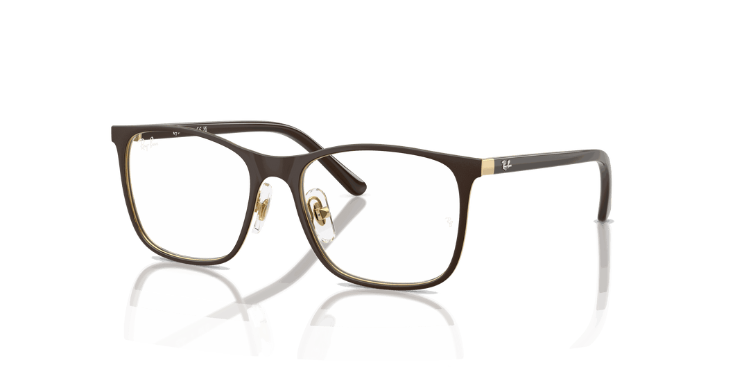 [Clear Lenses, Matte Brown On Arista Frame]