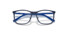 [Clear Lenses, Matte Blue On Silver Frame]