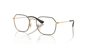 Clear Lenses, Polished Black On Gold Frame