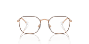 Clear Lenses, Polished Brown On Rose Gold Frame