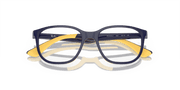 Clear Lenses, Polished Dark Blue On Yellow Frame