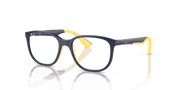 Clear Lenses, Polished Dark Blue On Yellow Frame