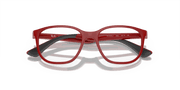 Clear Lenses, Polished Red On Black Frame