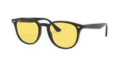 Yellow Classic Lenses, Polished Black Frame