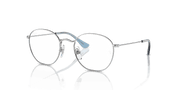 Clear Lenses, Polished Silver Frame