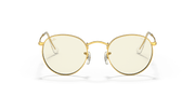 Clear Lenses, Polished Gold Frame