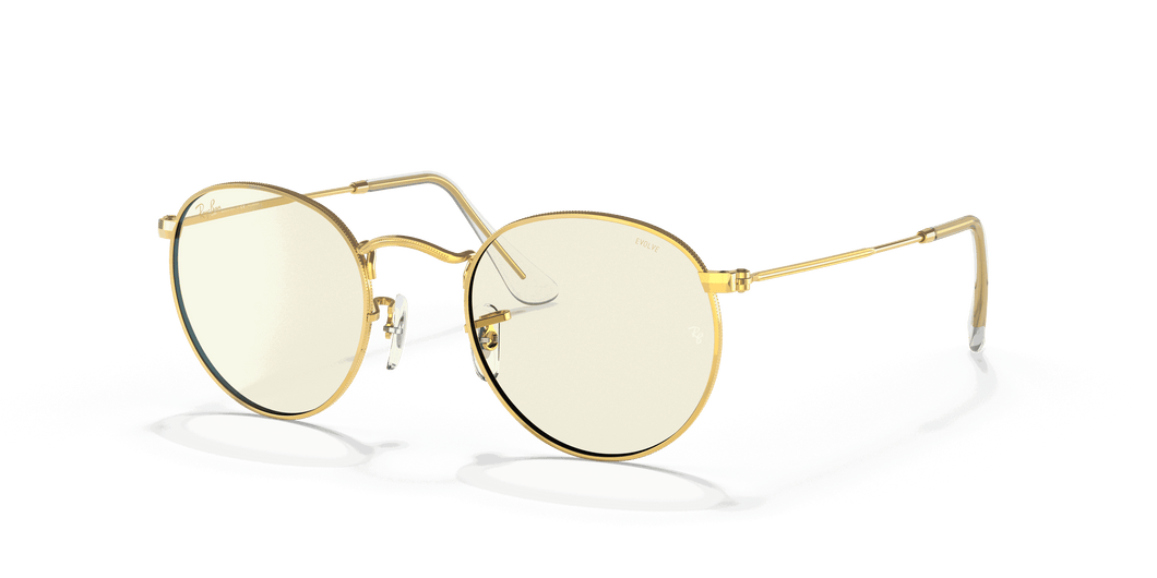 [Clear Lenses, Polished Gold Frame]