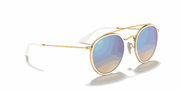 Blue Flash Lenses, Polished Arista Gold Frame