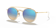 Blue Flash Lenses, Polished Arista Gold Frame