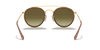 [Brown Lenses, Polished Arista Gold Frame]