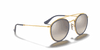 [Silver Gradient Flash Lenses, Polished Arista Gold Frame]