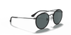 [Blue/Grey Lenses, Polished Black Frame]