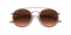 [Brown Gradient Lenses, Polished Copper Frame]