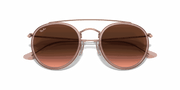 Brown Gradient Lenses, Polished Copper Frame