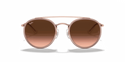 Brown Gradient Lenses, Polished Copper Frame