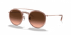 [Brown Gradient Lenses, Polished Copper Frame]