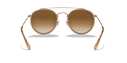 Light Brown Gradient Lenses, Polished Copper Frame