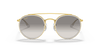 [Clear Grey Lenses, Polished Gold Frame]