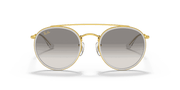 Clear Grey Lenses, Polished Gold Frame