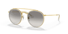 [Clear Grey Lenses, Polished Gold Frame]