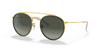 [Grey Gradient Lenses, Polished Gold Frame]