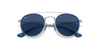 [Dark Blue Lenses, Polished Blue On Silver Frame]