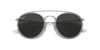 [Dark Grey Lenses, Polished Silver Frame]