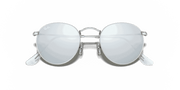 Silver Flash Lenses, Matte Silver Frame