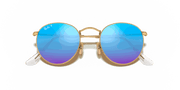 Blue Lenses, Matte Gold Frame