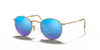 [Blue Lenses, Matte Gold Frame]