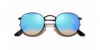 [Blue Lenses, Polished Black Frame]