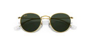 Dark Green Lenses, Polished Gold Frame