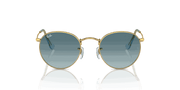 Blue Lenses, Polished Gold Frame