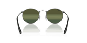 Silver/Green Lenses, Polished Gunmetal Frame