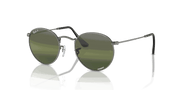 Silver/Green Lenses, Polished Gunmetal Frame