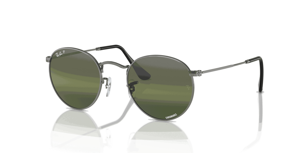 [Silver/Green Lenses, Polished Gunmetal Frame]