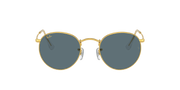 Blue Lenses, Polished Gold Frame