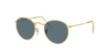 [Blue Lenses, Polished Gold Frame]