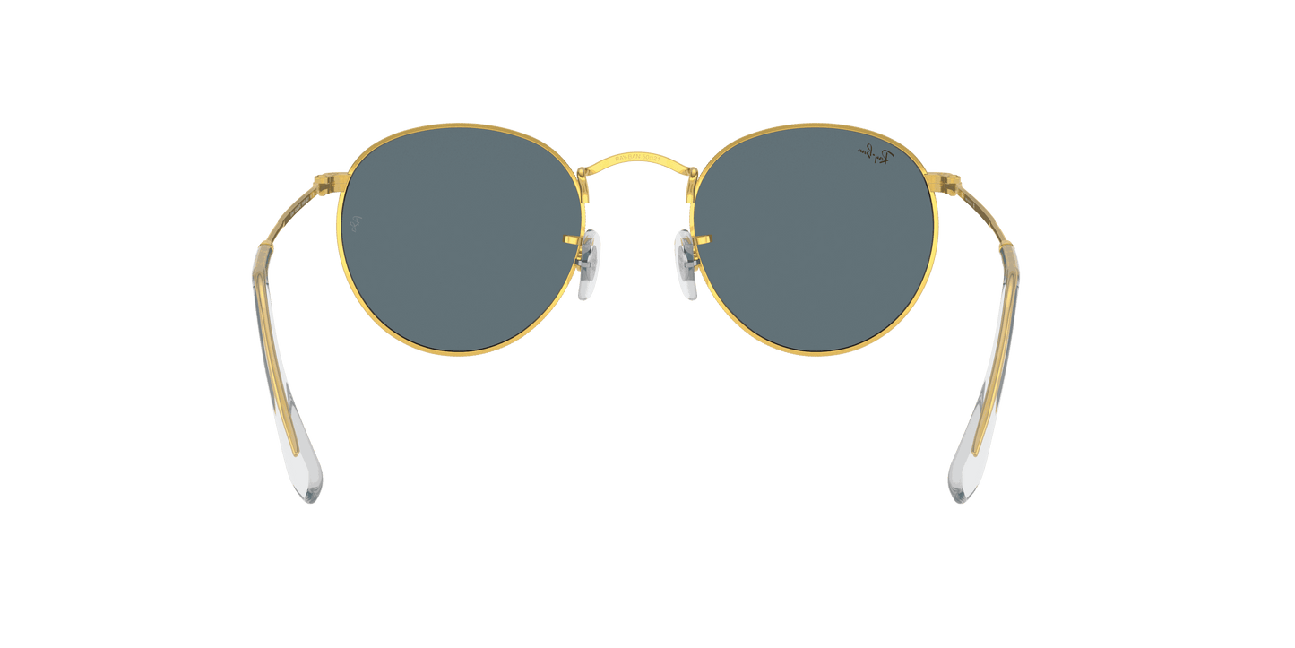 [Blue Lenses, Polished Gold Frame]