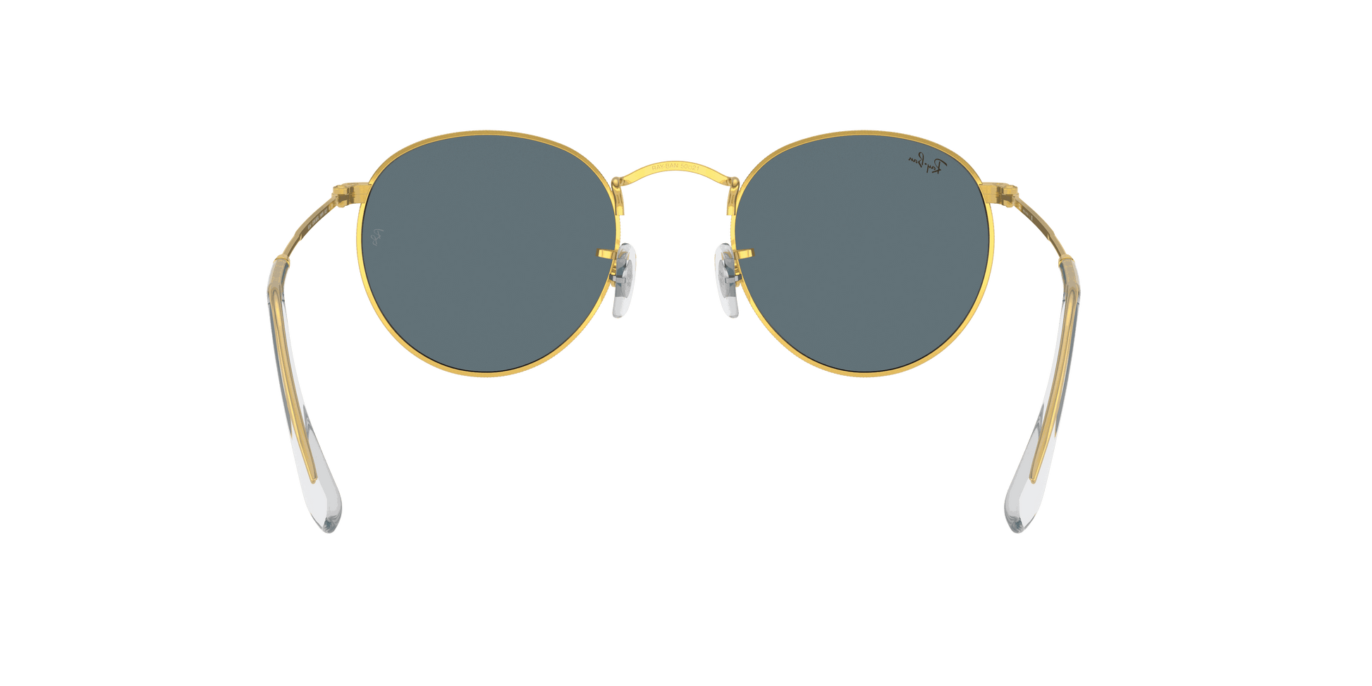 [Blue Lenses, Polished Gold Frame]