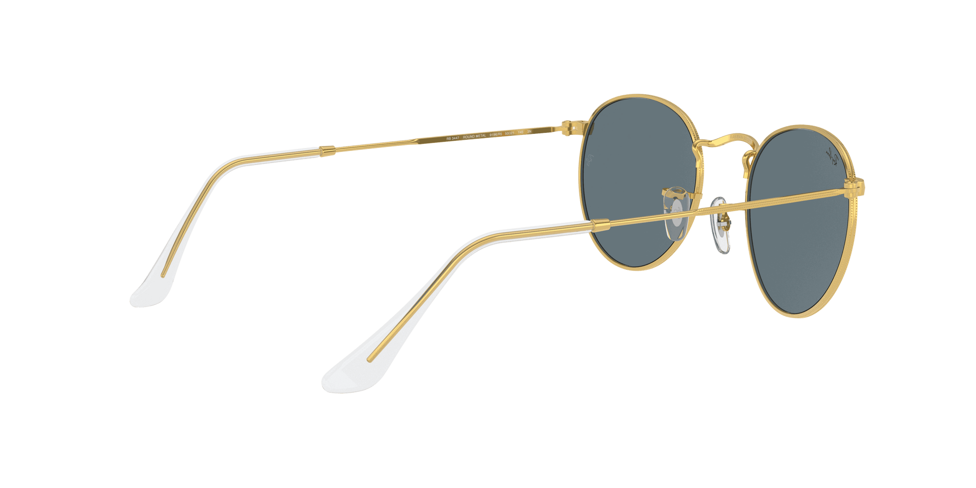 [Blue Lenses, Polished Gold Frame]