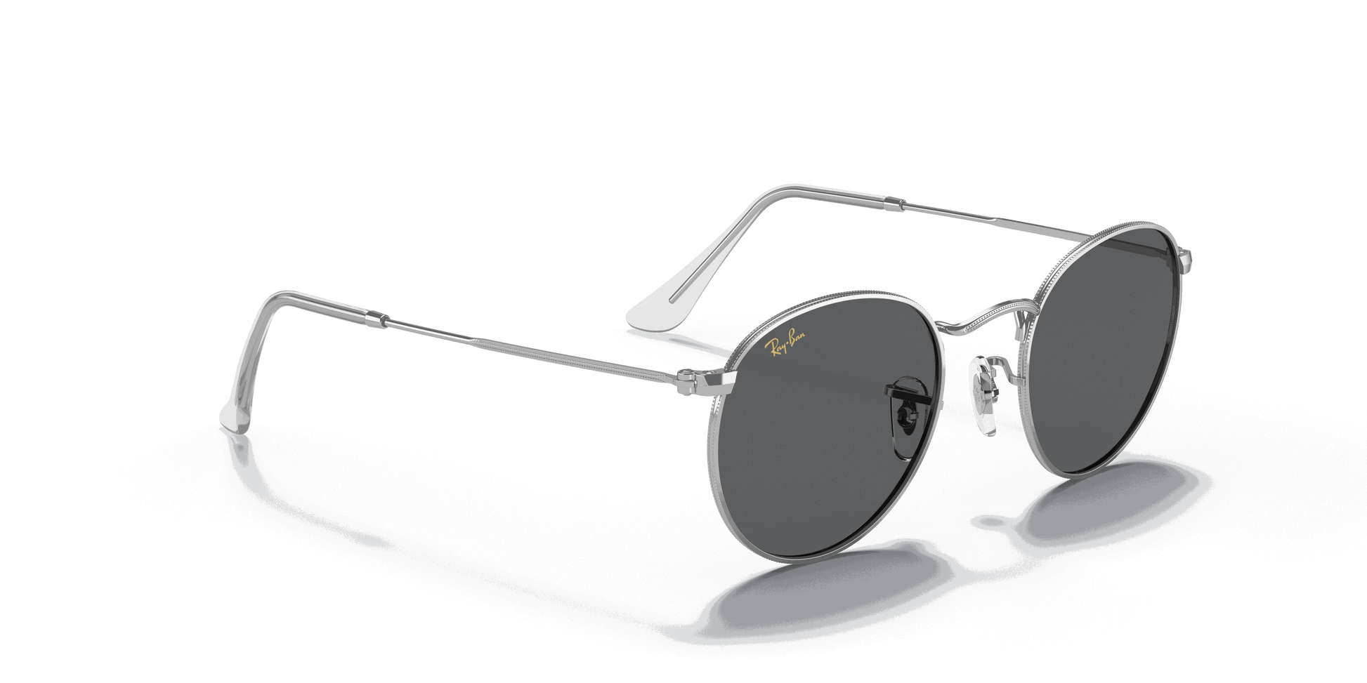 [Dark Grey Lenses, Polished Silver Frame]