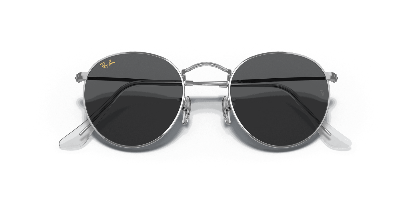 [Dark Grey Lenses, Polished Silver Frame]