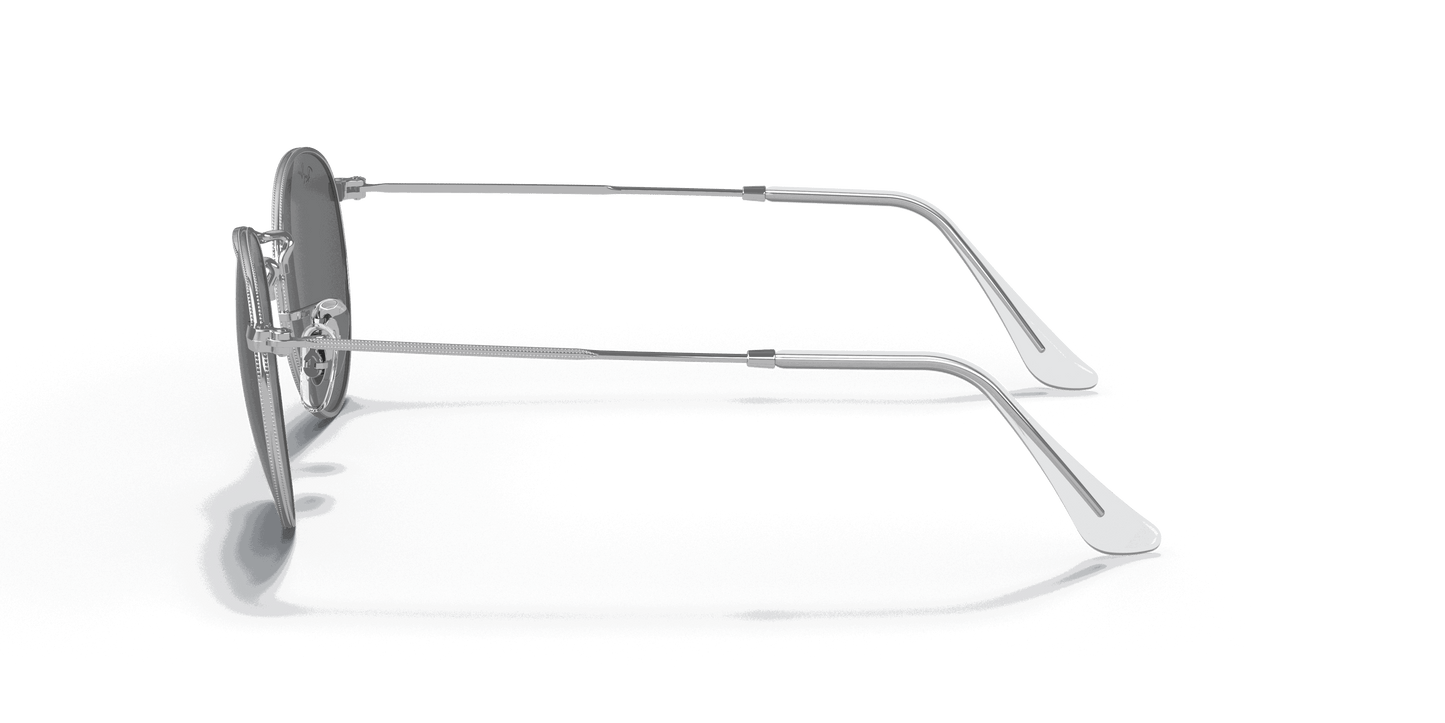 [Dark Grey Lenses, Polished Silver Frame]