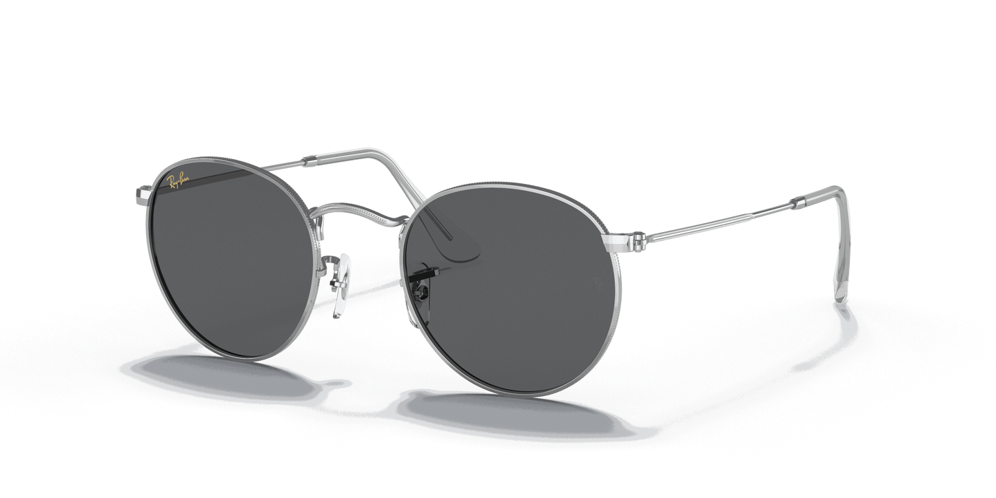 [Dark Grey Lenses, Polished Silver Frame]