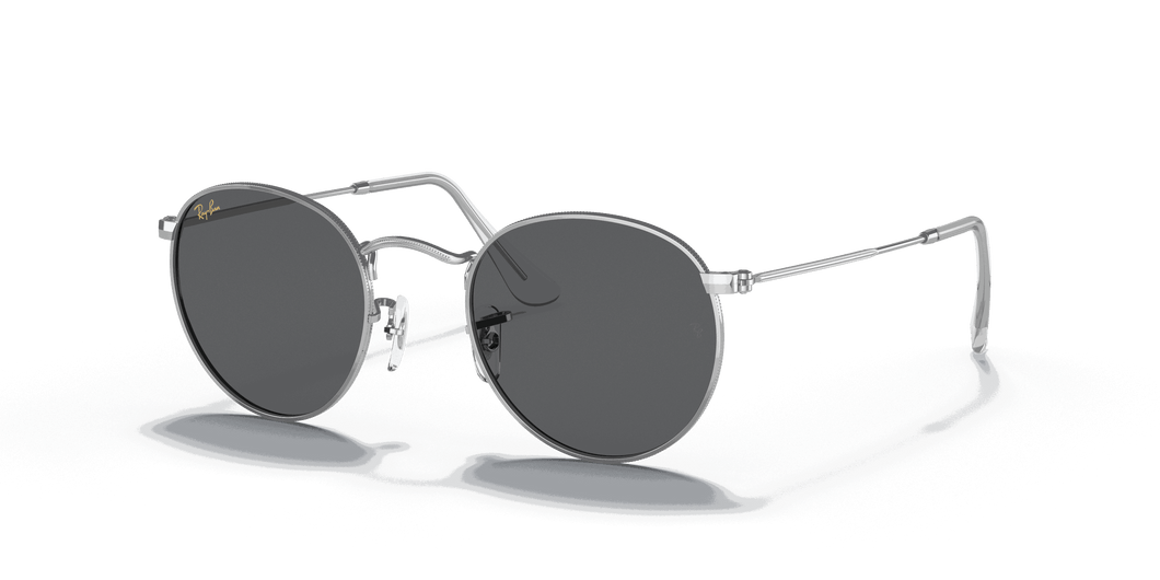 [Dark Grey Lenses, Polished Silver Frame]